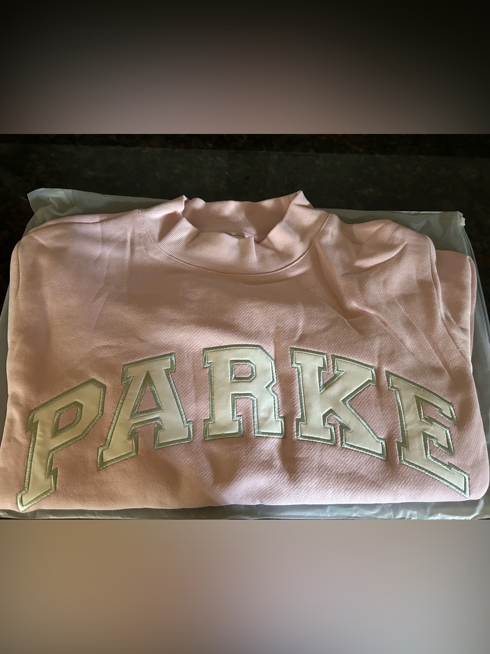 Parke Mock Neck Size L/XL Birthday Sprinkles Pink